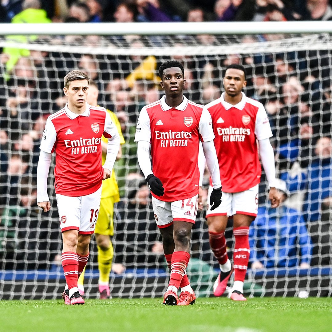 brfootball's tweet photo. Arsenal's last five trips to Goodison Park: 

Everton 1-0 Arsenal 
Everton 0-0 Arsenal 
Everton 2-1 Arsenal 
Everton 2-1 Arsenal 
Everton 1-0 Arsenal https://t.co/uJTBuNZrp7