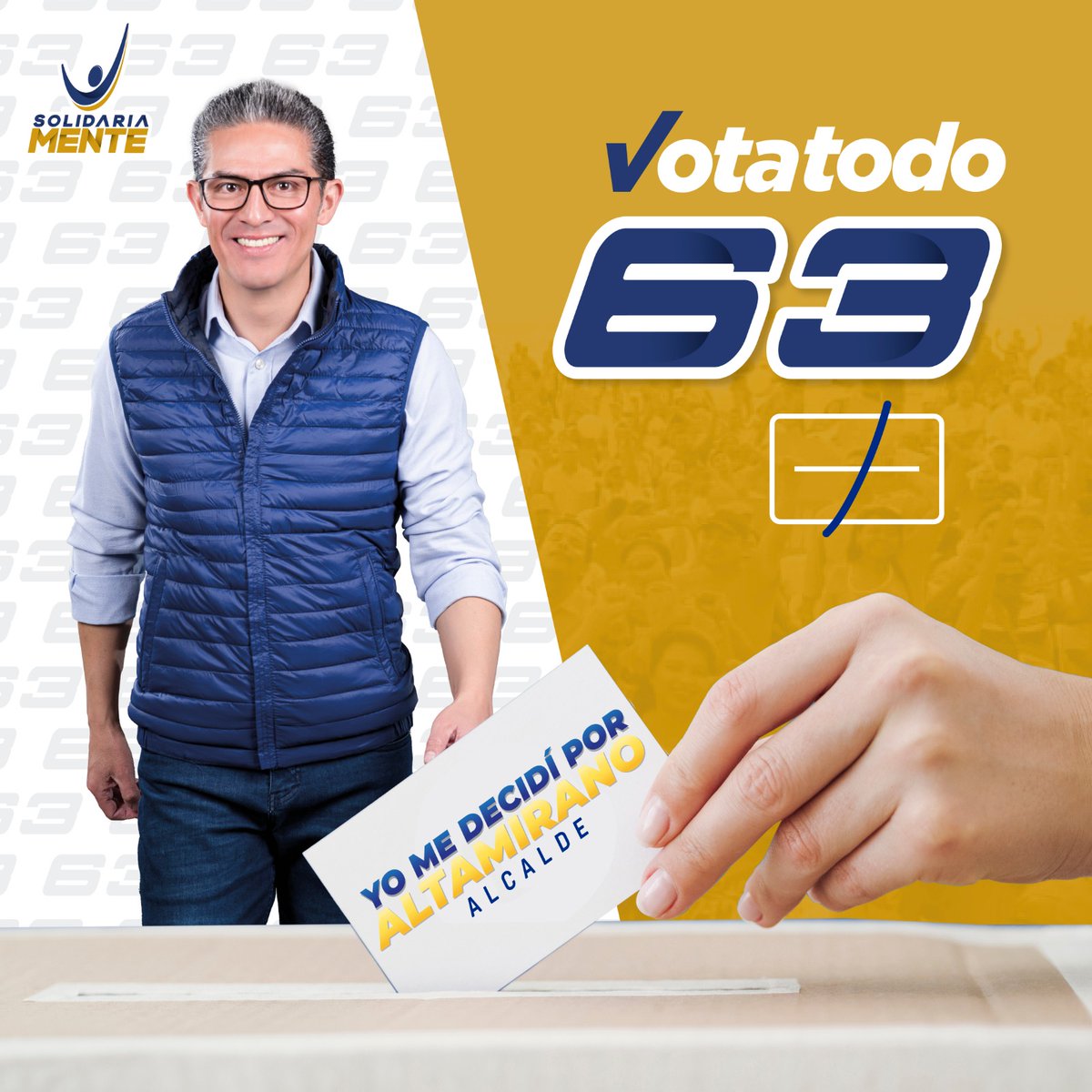 Este domingo 05 de febrero, yo quiero un Ambato, con personas honestas y transparentes; le apuesto al trabajo y no a las paralizaciones.

Juntos construimos la nueva historia de #Ambato, la de una ciudad limpia, ordenada y segura. 

#YoMeDecidíPorAltamirano   
#VotaTODO63