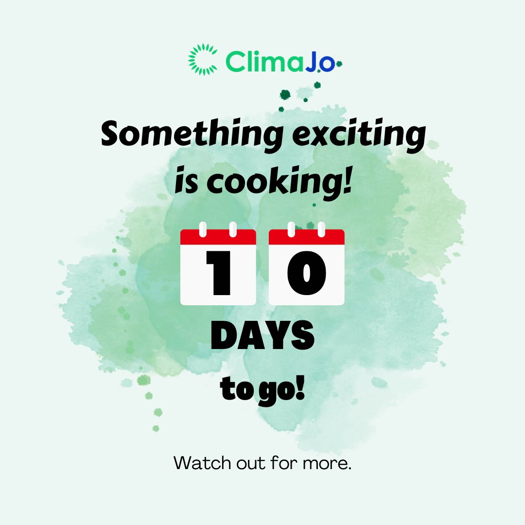 Hear one, hear all!

 The countdown to the big news starts today!⏳

 Keep the wild guesses coming🙌

 #💚 #Climajo #Sustainability #environment #India #ClimateAction #eco #excited #ExcitingMoments #surprise
#GreenEnergy
 #sustainabledevelopment
