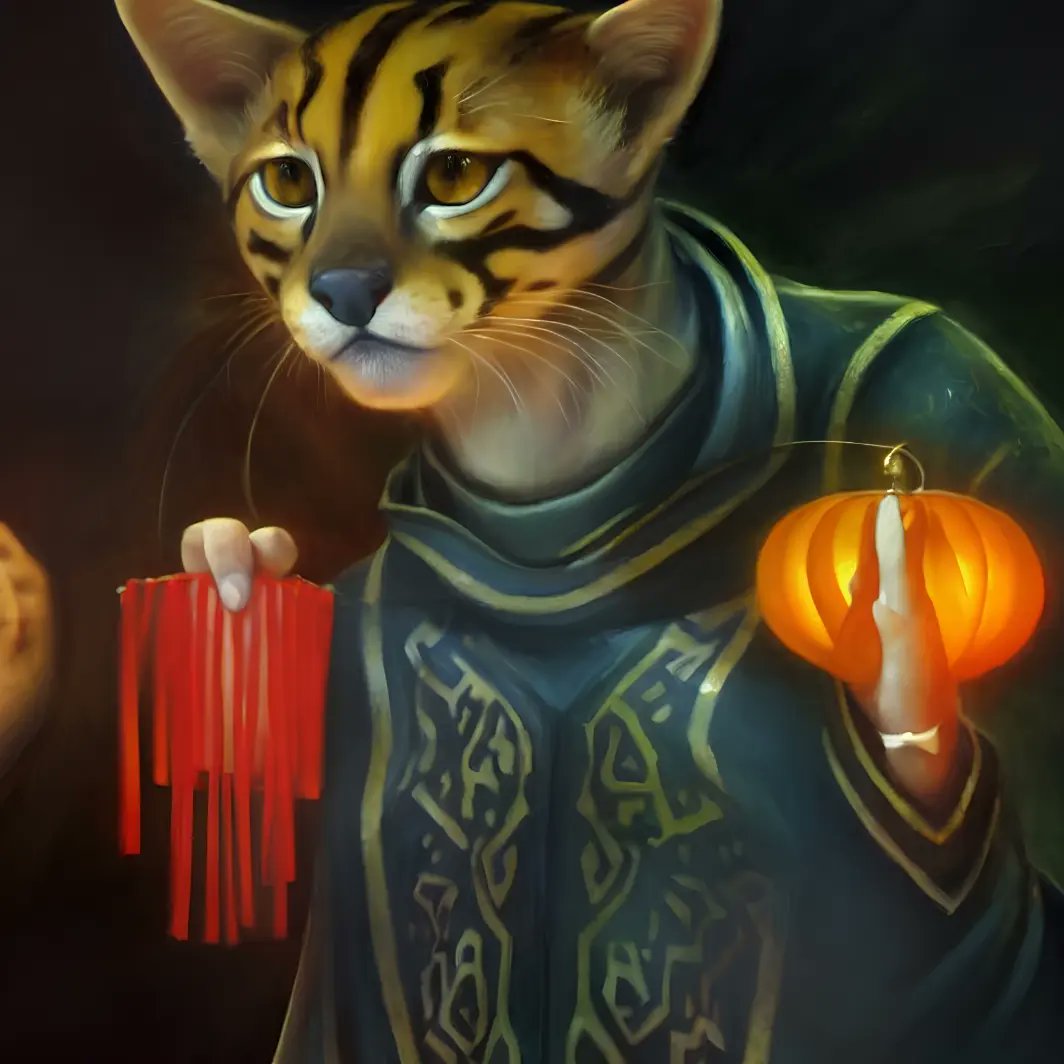 mrpoizonous's tweet photo. Feline sticker art #felines #cats #stickerart #chineselanterns #fantasy #animals #scifi #abstractart #conceptart #text2art #aiartwork #aiartist #mrpoizonous #boredai #pictures #aiartcommunity #posterart #digitalpainting #digitalart https://t.co/ZXfmYM7XFw