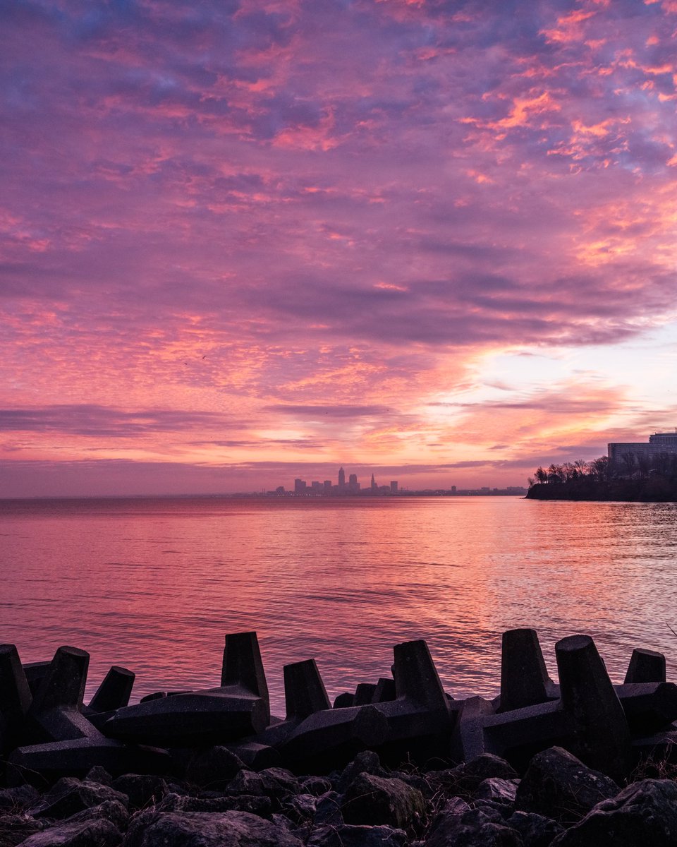 Saturday’s Sunrise over Cleveland, OH