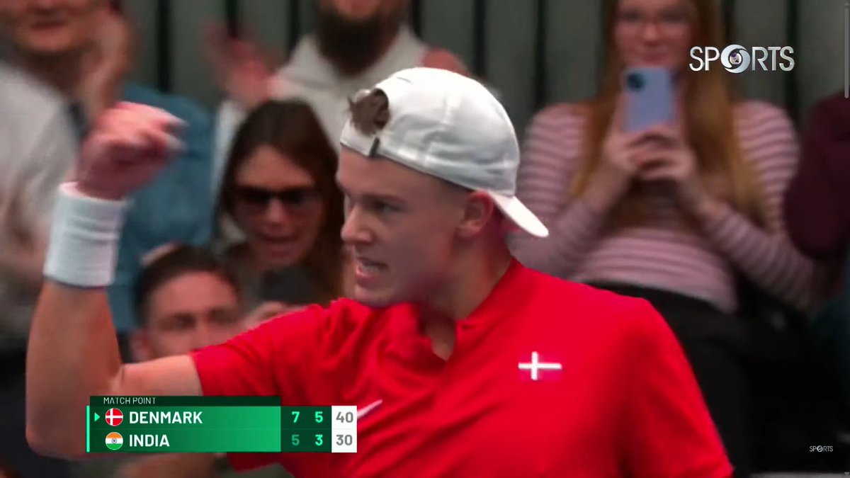 thefield_in's tweet photo. #DavisCup #DENvIND
Denmark 3-1 India
Holger Rune finishes off the match and tie with an ace. Rune beats Sumit Nagal 7-5, 6-3 to keep Denmark in World Group 1. India drops down to World Group 2 for the first time. https://t.co/6OENJgWMsr