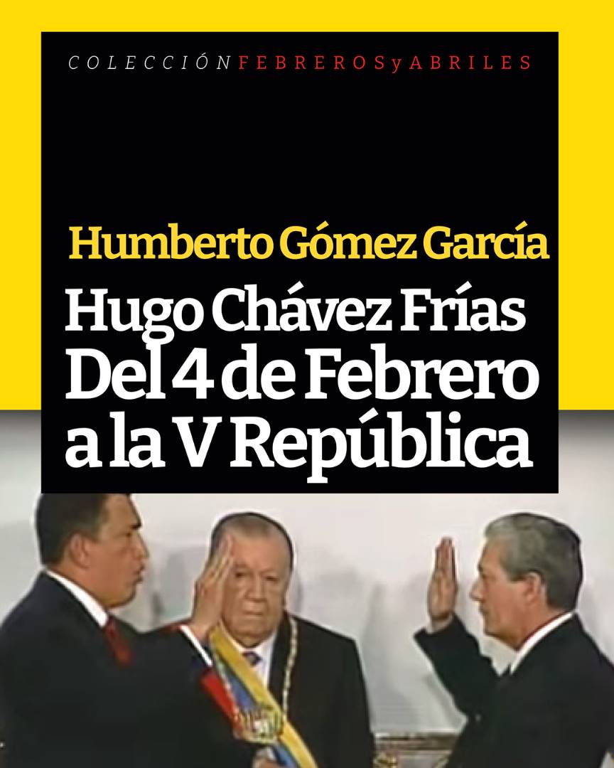 NicolasMaduro's tweet photo. En este febrero rebelde les recomiendo el libro "Hugo Chávez Frías, del 4 de febrero a la V República”, de Humberto Gómez García, una compilación de artículos y ensayos que analizan la coyuntura política de Venezuela. ¡Descárgalo! ==> https://t.co/JJK4aoJUMd https://t.co/VNeV0QINF3