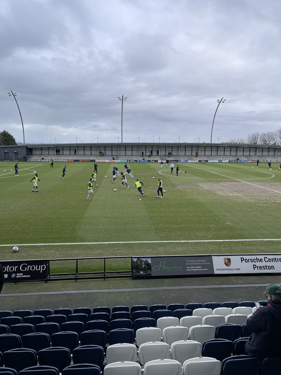 andylivi1's tweet image. Two games today. First a visit to an old favourite @LongridgeTownFC who hosted @BlackpoolFC v @ASFCacademy u16s then onto @AFCFylde v @CurzonAshton those that know me know I love a #NonLeague  game!! #todaysoffice #talentid #OnwardTogether