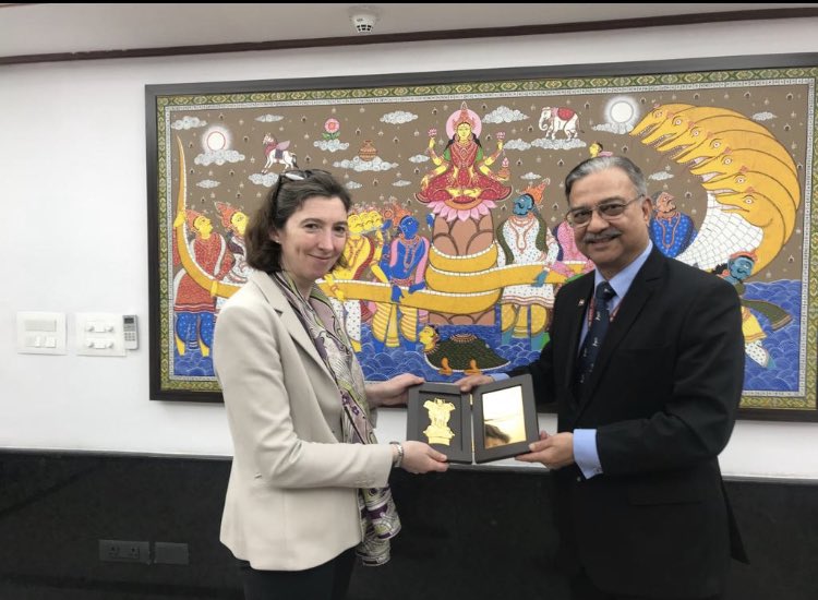 Privileged to have an excellent meeting with CEO of UKs National Cyber Security Centre Ms Lindy Cameron in New Delhi.