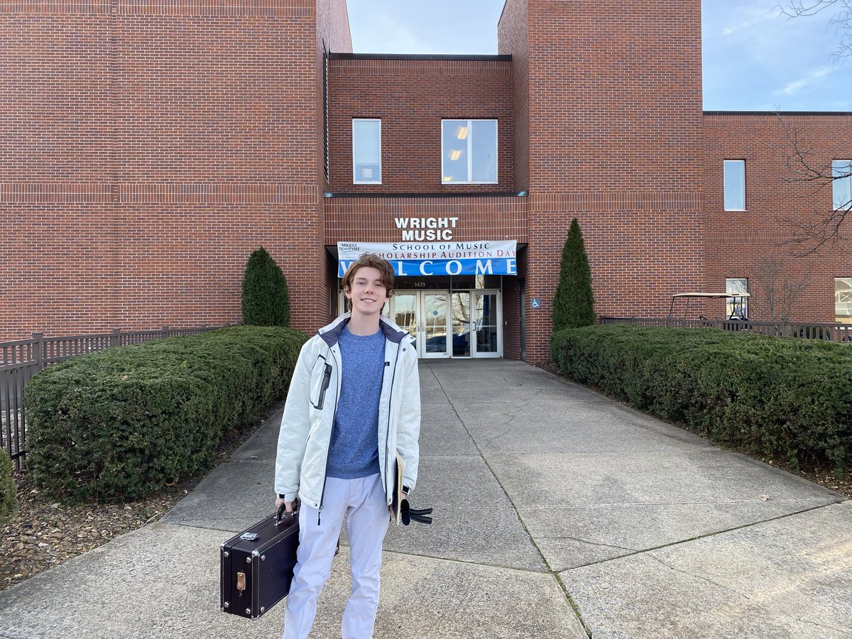 It’s time for college audition 1 of 2. MTSU School of Music today and UT School of Music next week. Thanks to our <a href="/SMMHSEagles/">Signal Mountain Middle High School</a> band programs for preparing him for this over the last 7 years. 🎷🎶
#SMMHSSoars