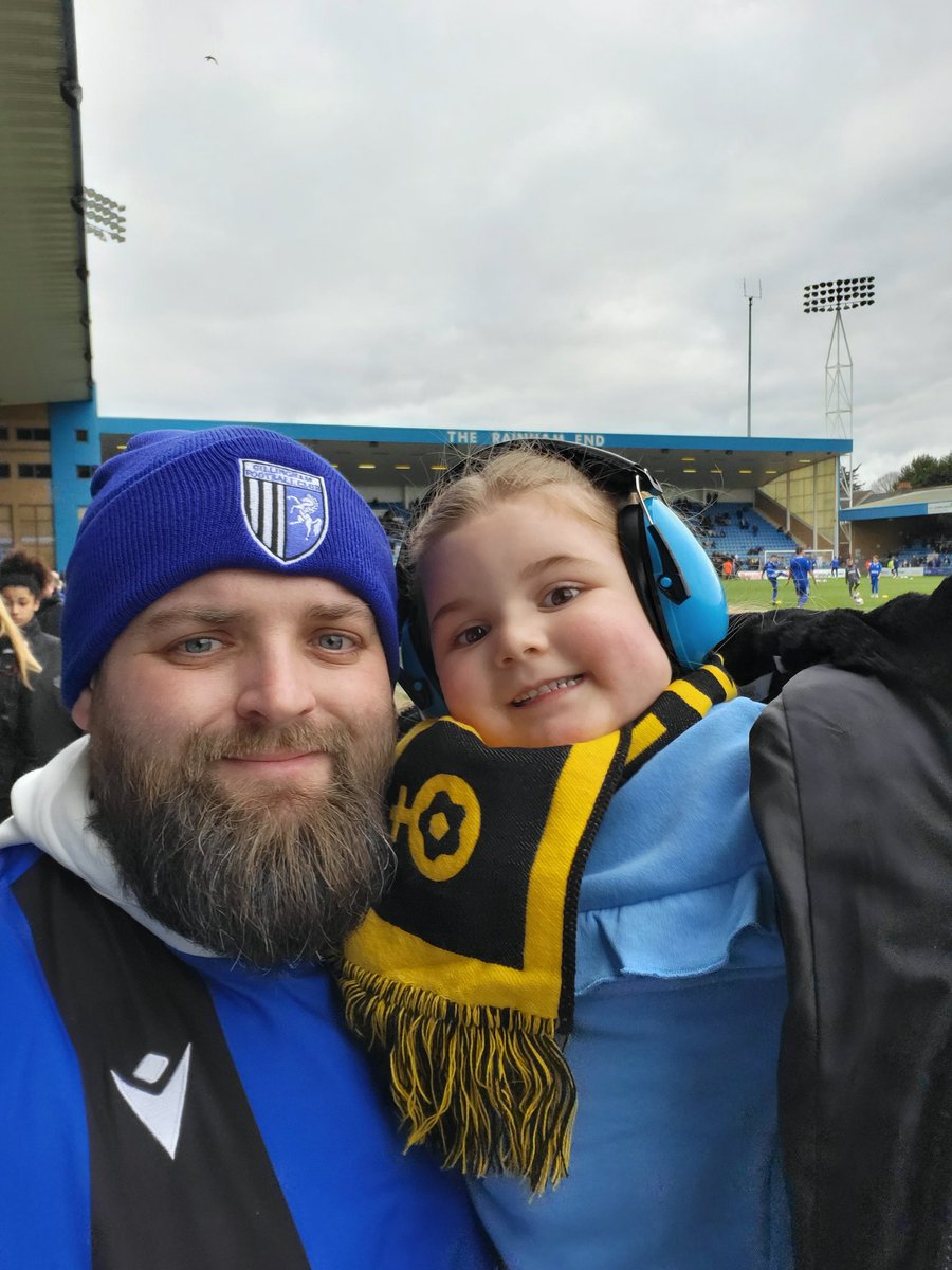 And we made it <a href="/TheGillsFC/">Gillingham FC</a> maisie's 1st game and hopefully many more.....

Up the #gills