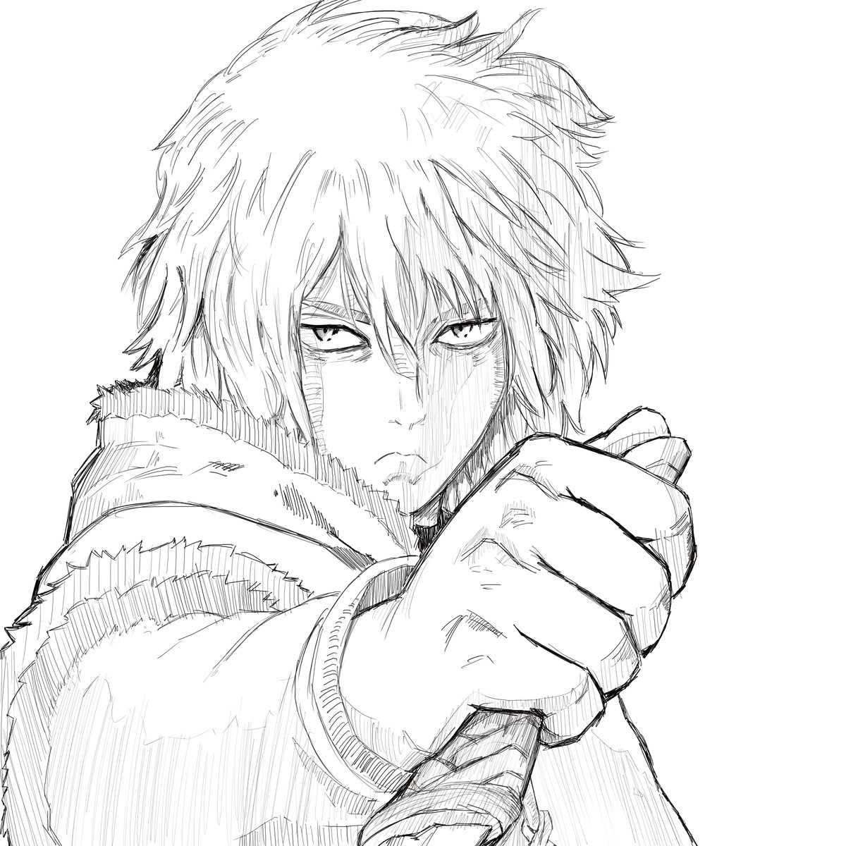 MeWashArt's tweet photo. Thorfinn (vinland saga) Sketch 
#art #VINLANDSAGA #manga #sketch https://t.co/HRxVv7dYow