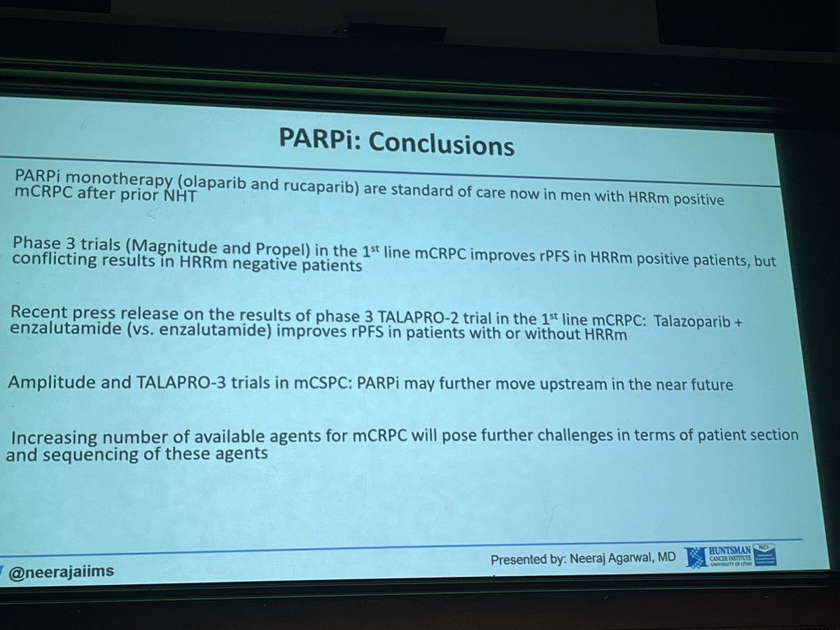 PGrivasMDPhD's tweet photo. The amazing @neerajaiims is covering precision oncology in prostate Ca! Eloquent & comprehensive! Looking forward to Talapro2 trial @asco #GU22 @MiamiCancerInst @BrainTumorDoc @montypal @FunchainMD @CharuAggarwalMD @jrgralow @eevokes @chadinabhan @RohanGarjeMD @TripNish https://t.co/kUg0Ushkjr