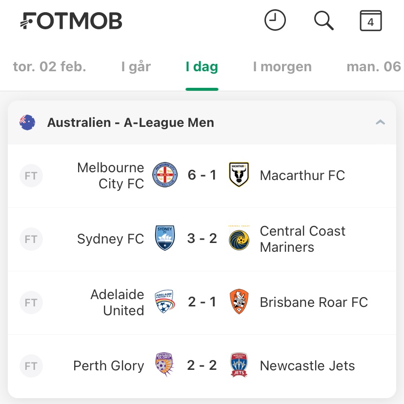 19 goals in todays 4 A-League games. That’s how I like it.