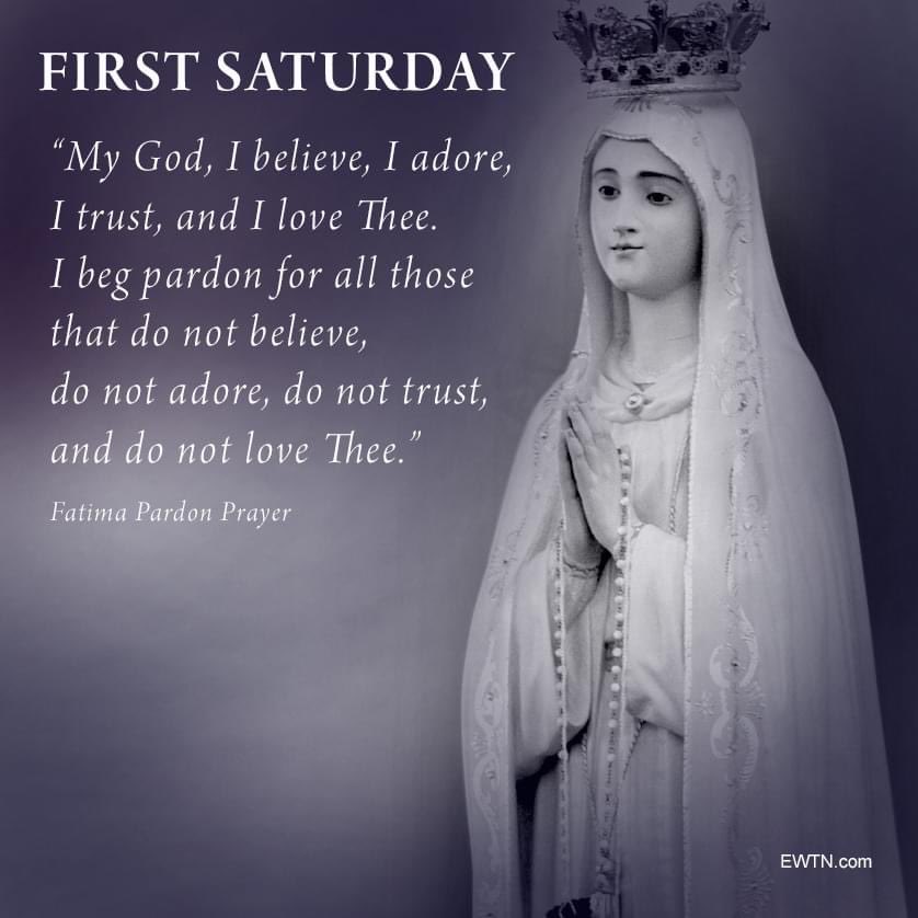 #firstsaturdaydevotion 
#VirginMary 

Pray for us.
Amen.