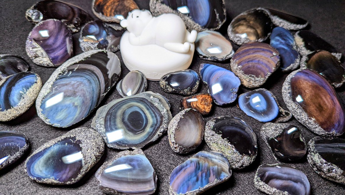 研磨品十勝石玲瓏ゴールデンレインボー特級品