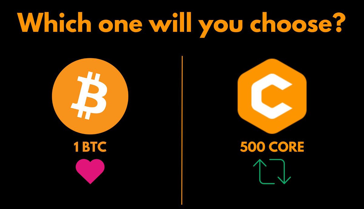 Which one will you Choose ?
Me! CORE and You?
#Core #CoreMainnet #CoreDAO