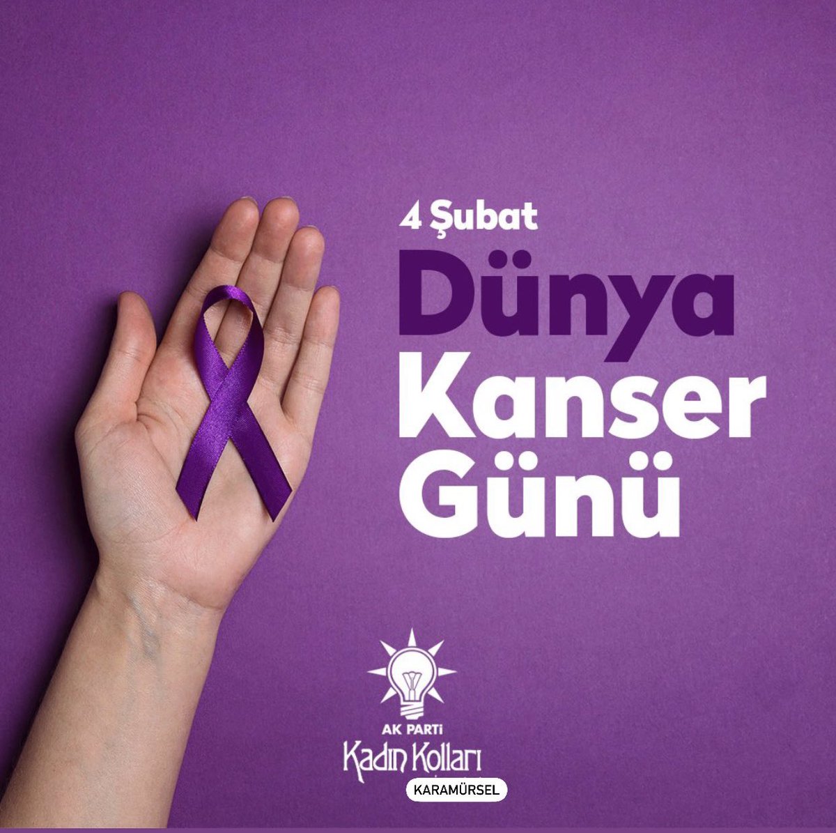 Bugün 4 Şubat #DünyaKanserGünü❗️

Kalp ve damar hastalıklarından sonra ölüm nedenleri arasında ikinci sırada yer alan kanserle mücadele etmek mümkün.

Sağlıklı yaşam ile kanserden korunabilir, düzenli kontrol ve erken teşhis ile tedavide başarı oranını arttırabilirsiniz.