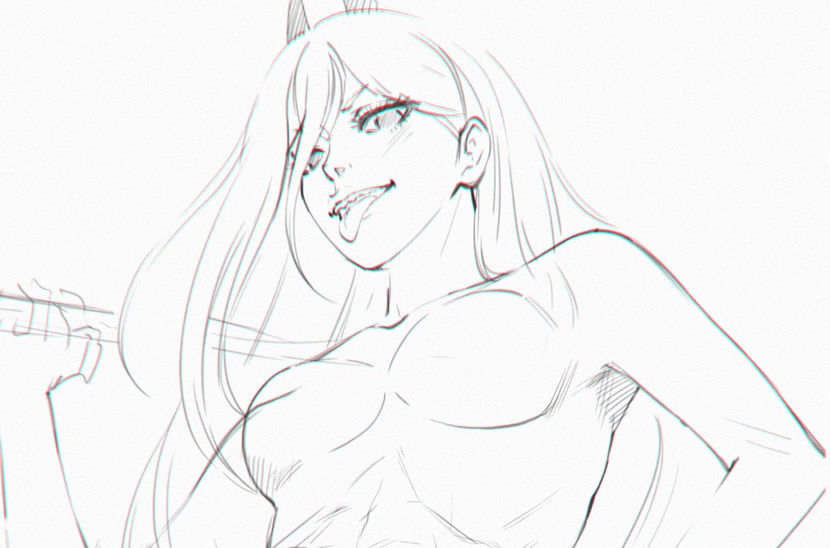 LooCJ1369's tweet photo. Power WIP 
#chainsawmanfanart #fanart https://t.co/qqj9rGxnre