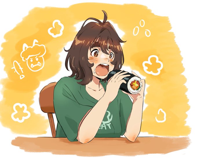 「brown hair sushi」 illustration images(Latest)