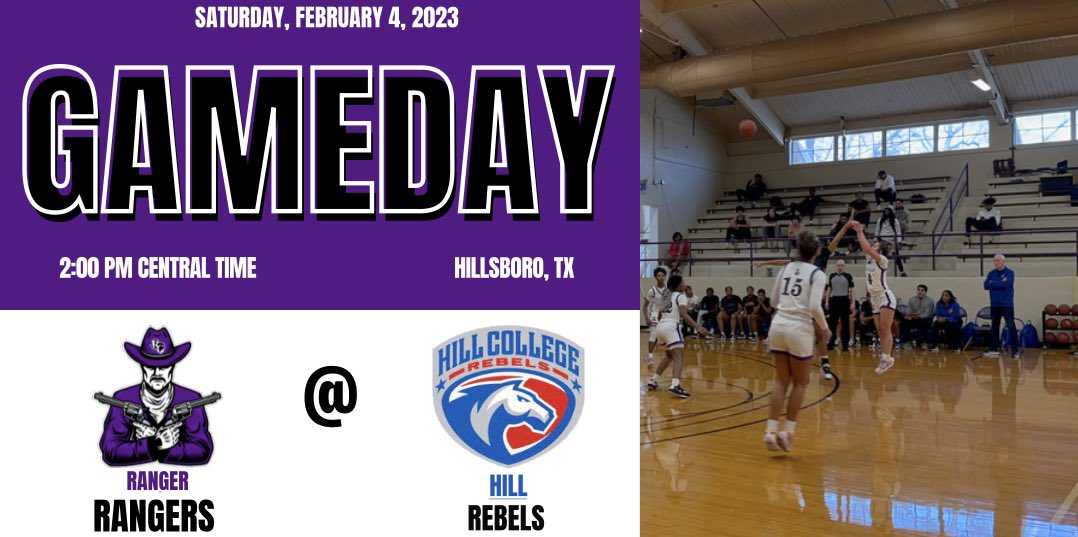 😈 GAMEDAY 😈
🏀 <a href="/ladyrangersbb/">Lady Rangers Bball</a> vs Hill
📆 February 4, 2023
⏰ 2:00 PM CST
📍 Hillsboro, TX
🎥 facebook.com/tanesha.m.dani… —> shared on team page facebook.com/ladyrangerswbb…