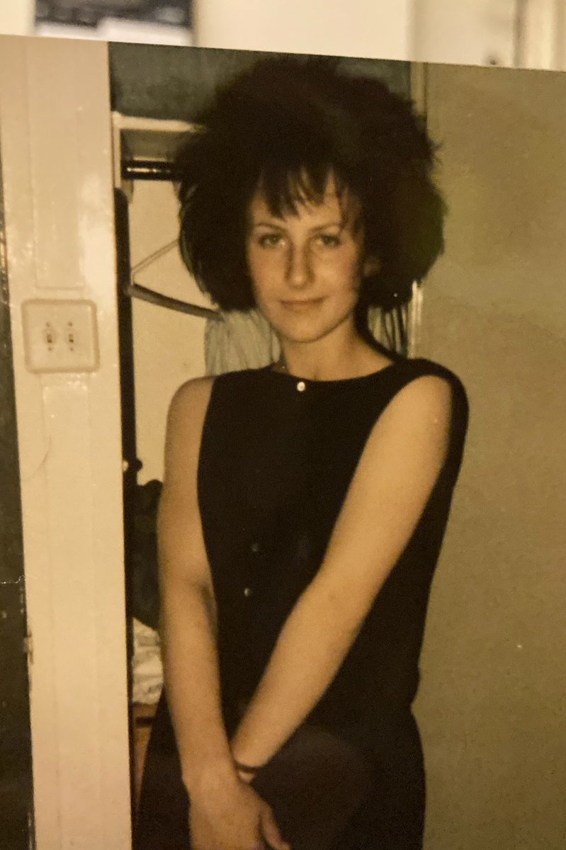 LauraFrancesMar's tweet photo. Old photo of me from school days! Thank you Mandy P for sending this to me last night! ❤️ #originalgoth #schooldays https://t.co/vUefulrh8N