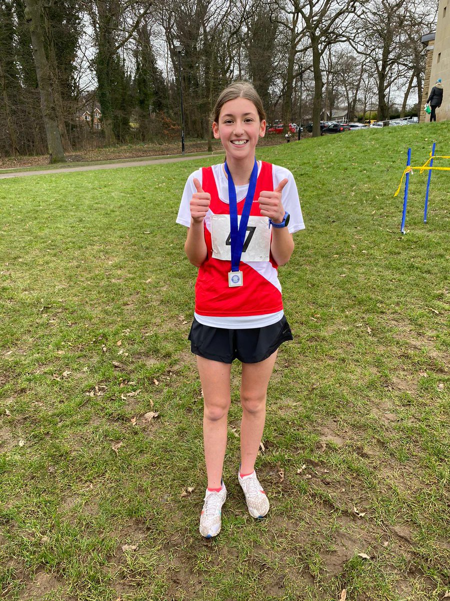 DCSCHPE's tweet photo. Congratulations to Haley Bacon who came 2nd in the Y7 Girls South Yorkshire Schools Cross Country competition today! 👏🏼🏅 https://t.co/9OFkZASjDO