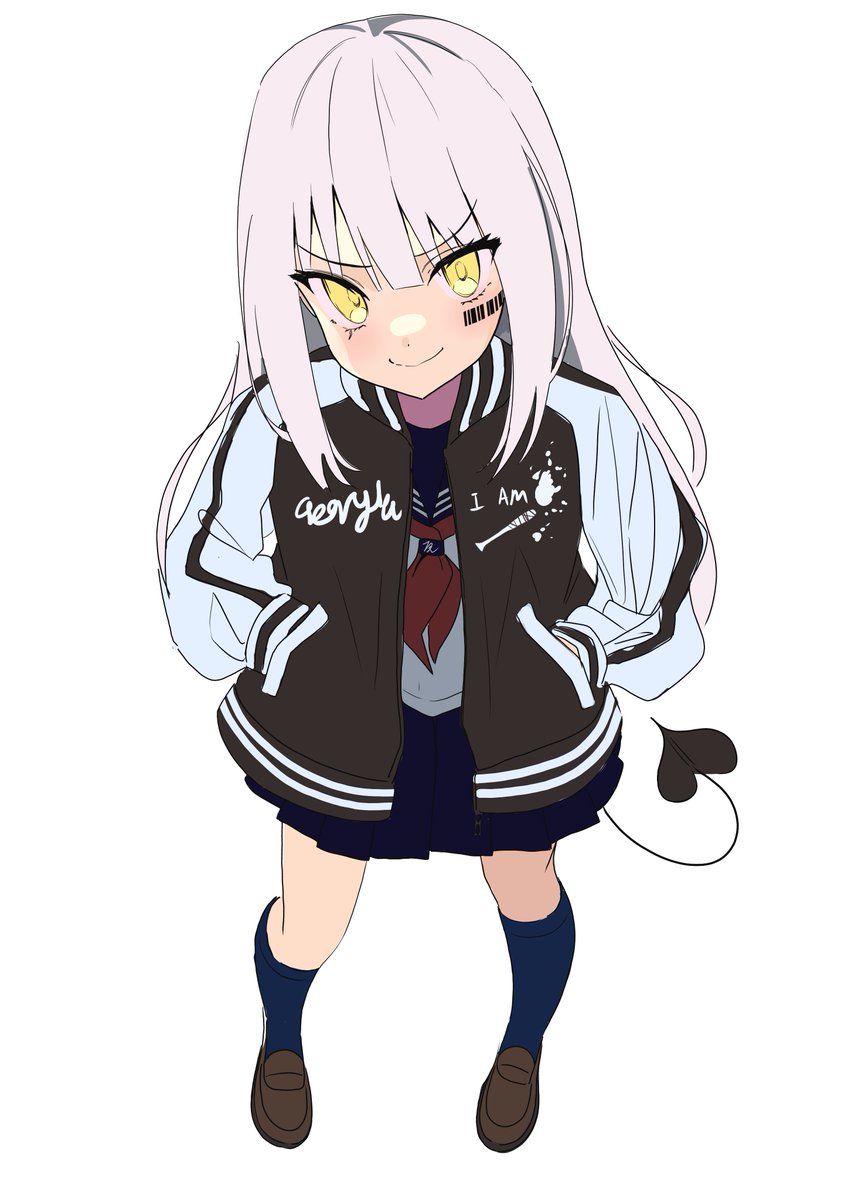 「スカジャンうちのこユウナちゃんrkgk 」|有栖川びぃのイラスト