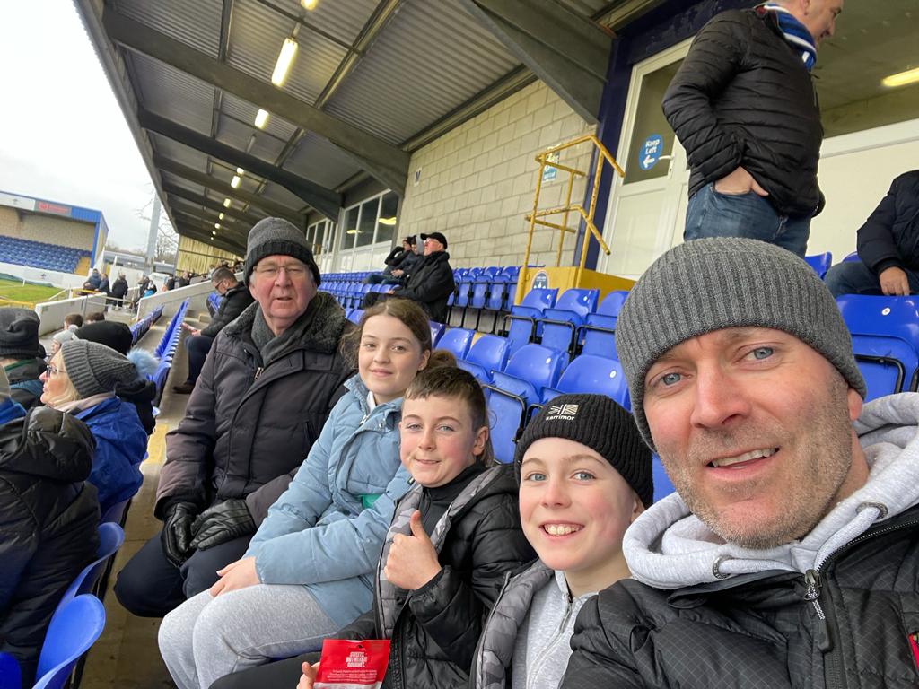 "Come on you Blues!" 
<a href="/StOswaldsCE/">St Oswald's CE Primary School Chester</a> @johnwallace2