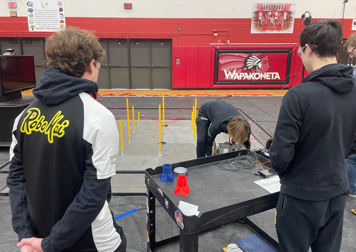 RoboKaiRobotics's tweet image. Just passed inspection, time to compete! 👍🏼

Schedule is posted below ⬇️ 

It’s game time 💛💪🏼

Check us out here: youtube.com/live/p0saB6MxB…