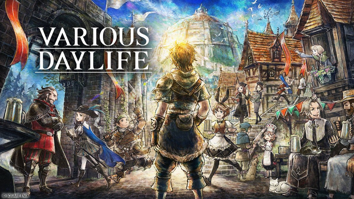SquareEnix's tweet photo. Choose your job, battle monsters, gather materials on expeditions, expand your settlement; there is so much for you to do in Various Daylife! 

Various Daylife is available now on the App Store and Google Play! 

Learn More: https://t.co/0YdHxyUxyY https://t.co/9gM0XYFHPf