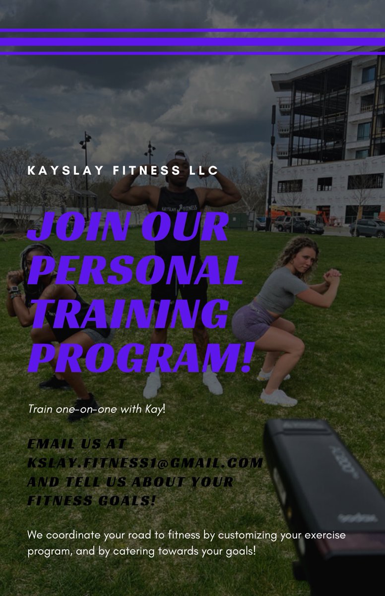 kayslayfitness's tweet image. Let us help you with your fitness journey!