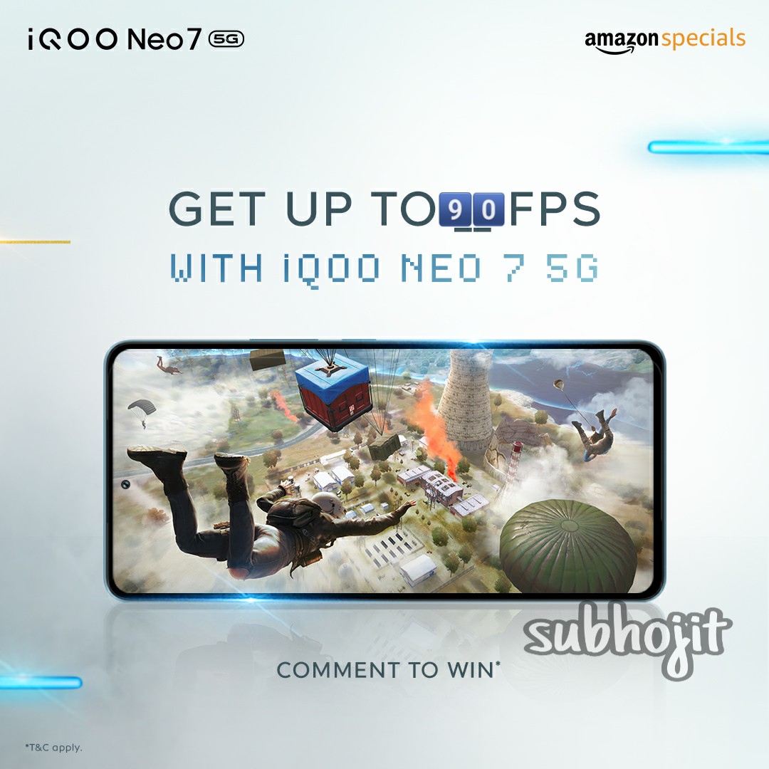 DreamsBuffering's tweet photo. @IqooInd @NEWSTATEMOBILE 90 FPS
#PowerToWin #iQOONeo7 #AmazonSpecials
Tagging friends- @khaja_moin7 @LaxmiPatell @hey_its_amisha
#iQOO @IqooInd #NEOPower https://t.co/VvVF4QQzls