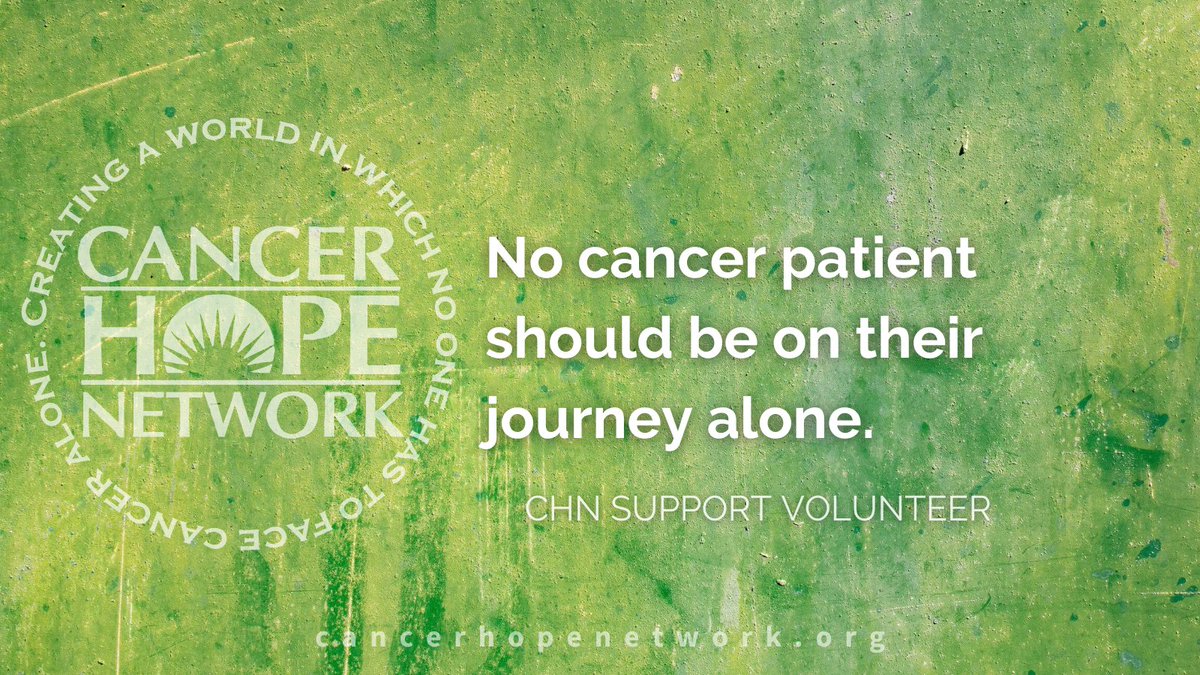 CancerHopeNet's tweet photo. Cancer is isolating and scary. You are not alone. https://t.co/bNK9qv89BV #CancerHopeNetwork #oncology #CancerCare #CancerCaregiver #CancerSupport #peersupport #cancerstories #cancersupportquotes #cancerawareness #cancercommunity https://t.co/kZSHnqFrZI