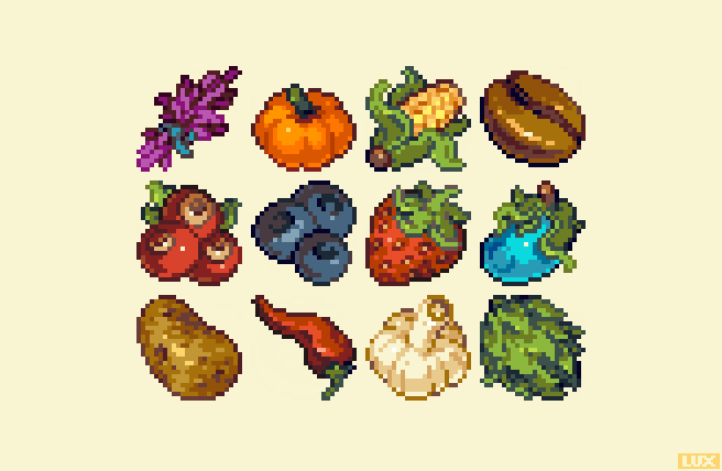 「this season's crop of stardew valley pix」|Luxのイラスト