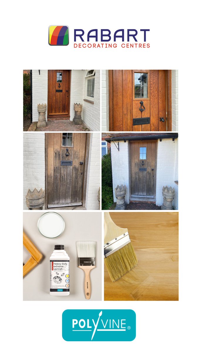 RabartDecor's tweet image. @Polyvine Heavy-duty Extreme Varnish provides an ultra-tough waterproof finish. 

For use interior and exterior - with UV protection.

Shown in the picture satin finish.

#polyvine #heavydutyextremevarnish #doorvarnish #rabartdecor