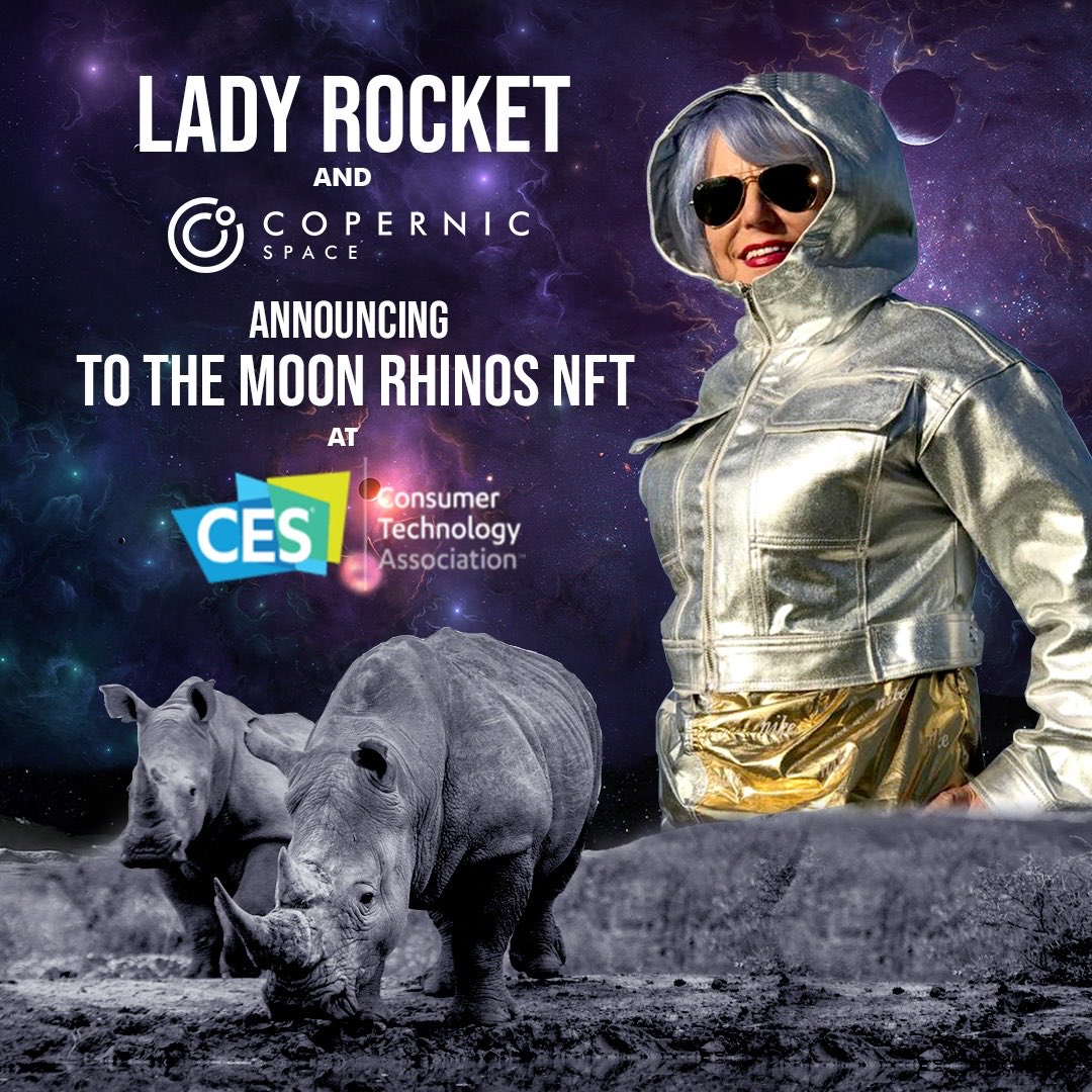LadyRocketSpace's tweet photo. #Rhino on #TheMoon!? Whatever it takes to fund @SpaceXStarlink @elonmusk for @SavingSurvivors.
@CopernicSpace platform @NASAArtemis program enable @LadyRocketSpace to go #ForTheMoon! Announced at #CES. #MoonRhino @spaceibles https://t.co/xWsdNxLPgm