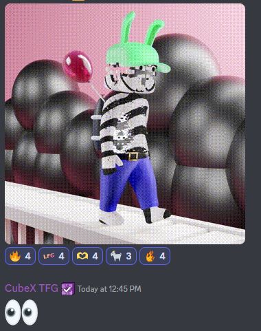 The #CubeX community is so amazing!!!

The team was just random dropping really rare Cubies on community members!!!

Congrats!!!

WOW!!