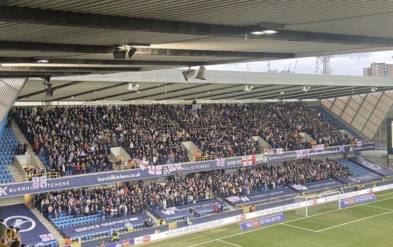 The Away Fans on Twitter "2,800 Sunderland fans at Millwall today. 