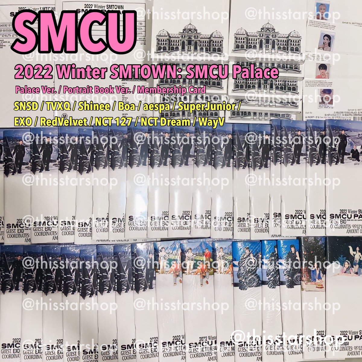 🔥พร้อมส่ง🔥ไม่แกะ สั่งซื้อshop.line.me/@540jhctm

✅2022 Season's Greetings
✅2021 Winter SMTOWN: SMCU Express
✅SMCU Palace Membership Card

#ตลาดนัดnct127 #ตลาดนัดnctdream #ตลาดนัดwayv #ตลาดนัดaespa #ตลาดนัดsnsd #ตลาดนัดredvelvet #ตลาดนัดsuperjunior #ตลาดนัดexo #ตลาดนัดshinee