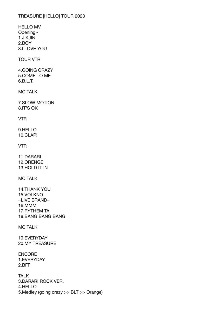 iiidadaaa's tweet photo. รวม set list เพลงทั้งหมดในคอนเสิร์ตค้า มีรวมplaylist ในyoutube ให้ทึเมไปซ้อมกันก่อนไปคอยจริงเมษานี้ อิงจากคอนญี่ปุ่นที่ไปมานะคะ 💎
https://t.co/nEzFULNMx6
#TREASURE_hello_in_bangkok https://t.co/jvK1eSeOhk