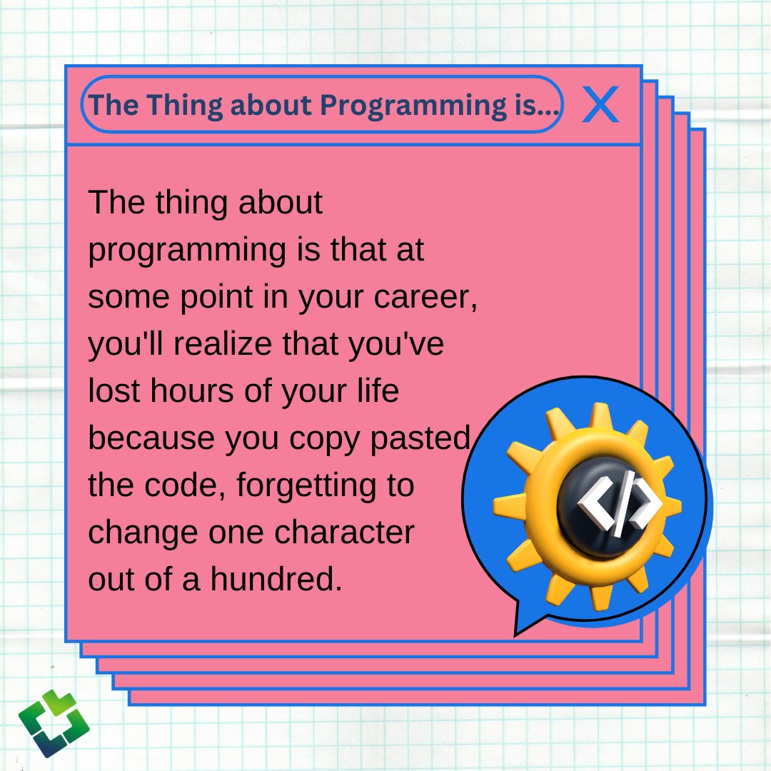 Ouch 😣

#swabhav #programming #programmer #code #coder #coding #programmingprinciple #java #python #meanstack #android #computerprogramming #developer #angular #ionic #machinelearning #cloudcomputing #artificialintelligence