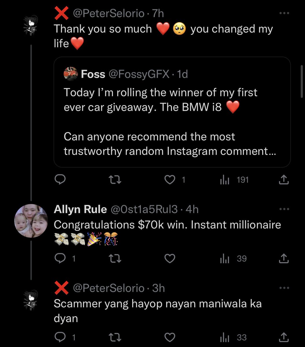 FossyGFX's tweet photo. • idiot enters giveaway
• idiot gets caught being a multi
• idiot loses out on $70,000
• idiot calls me a scammer
• F for the idiot

Tip: don’t abuse my giveaways and end up feeling like this guy 😂 https://t.co/dDZszM7NuI