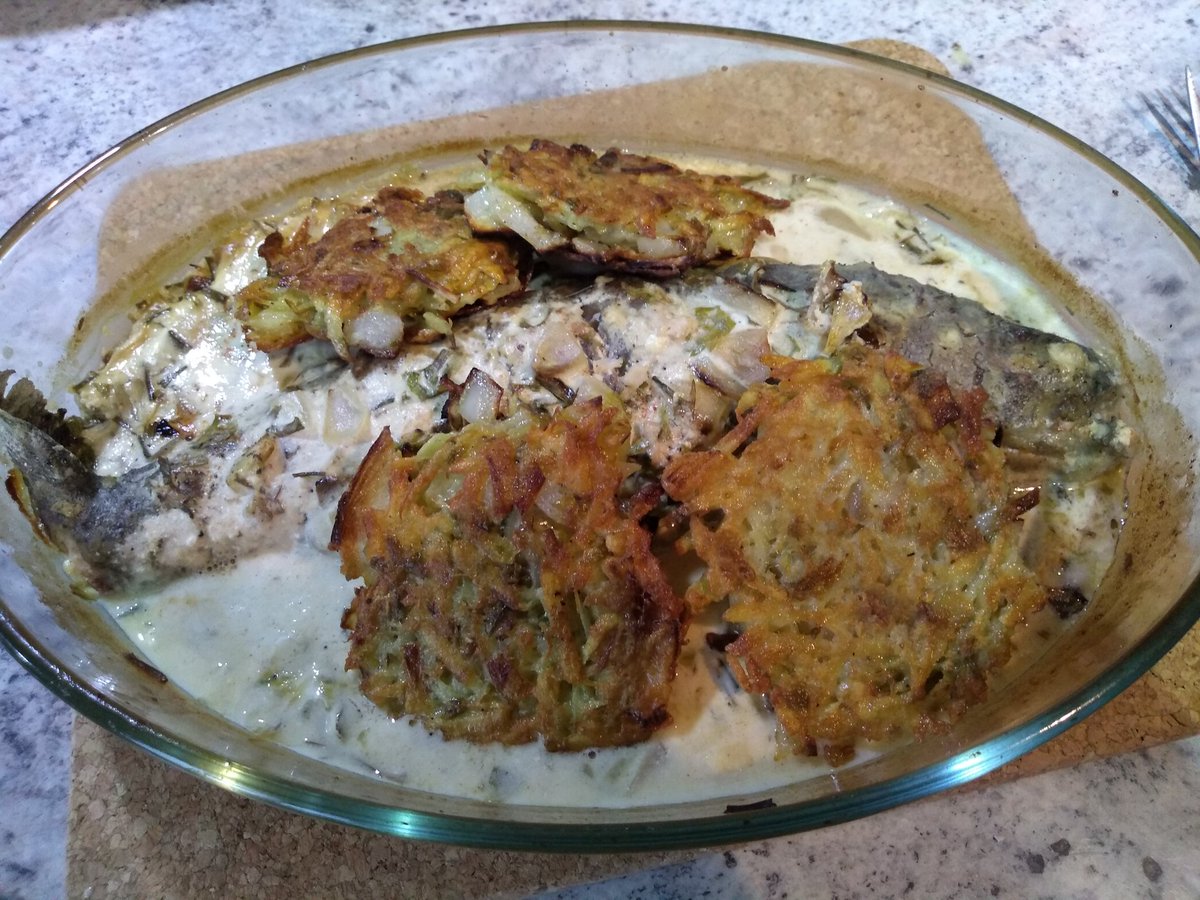 ClaireT277's tweet photo. EU dinner 18: Luxembourg. We visited Luxembourg 5 times as we returned to the Moselle cycle route over several weekends. Nestled in the heart of Europe, it felt very connected. Our dinner is bouneschlupp, trout in riesling sauce with potato fritters and quetschentaart. https://t.co/lCN0bdrb83