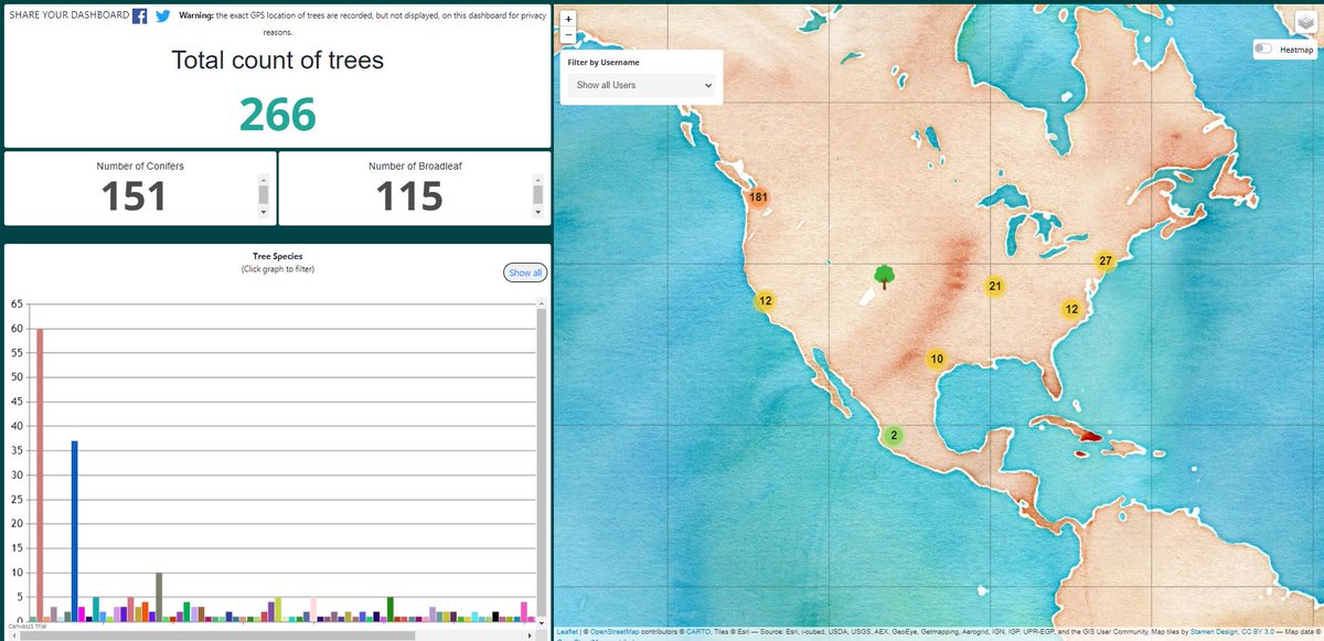 TreeMamaSEA's tweet image. Have you used #iSeaTree recently to enter a tree (and had it approved) ? If you don&apos;t want to check the map on your phone - you can always check it out here on the website (and share it with others)!

Note: upgrading this to #React very soon - stay tuned!

treemama.org/tree-dashboard/