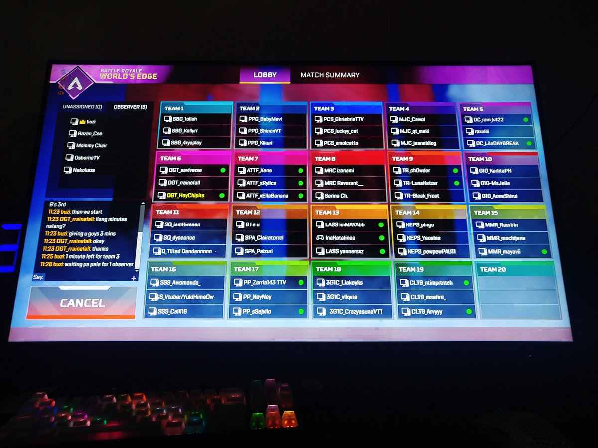 Currently enjoying the tourney.... Sometimes, you really just had to control your happiness. My monitor... Is giving up on me... 😔 lcd is really too broken now..... 😔😔😔😔😔😔