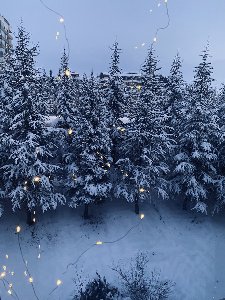 Çok özlediğim kar manzarasına kavuştum şükür🙏