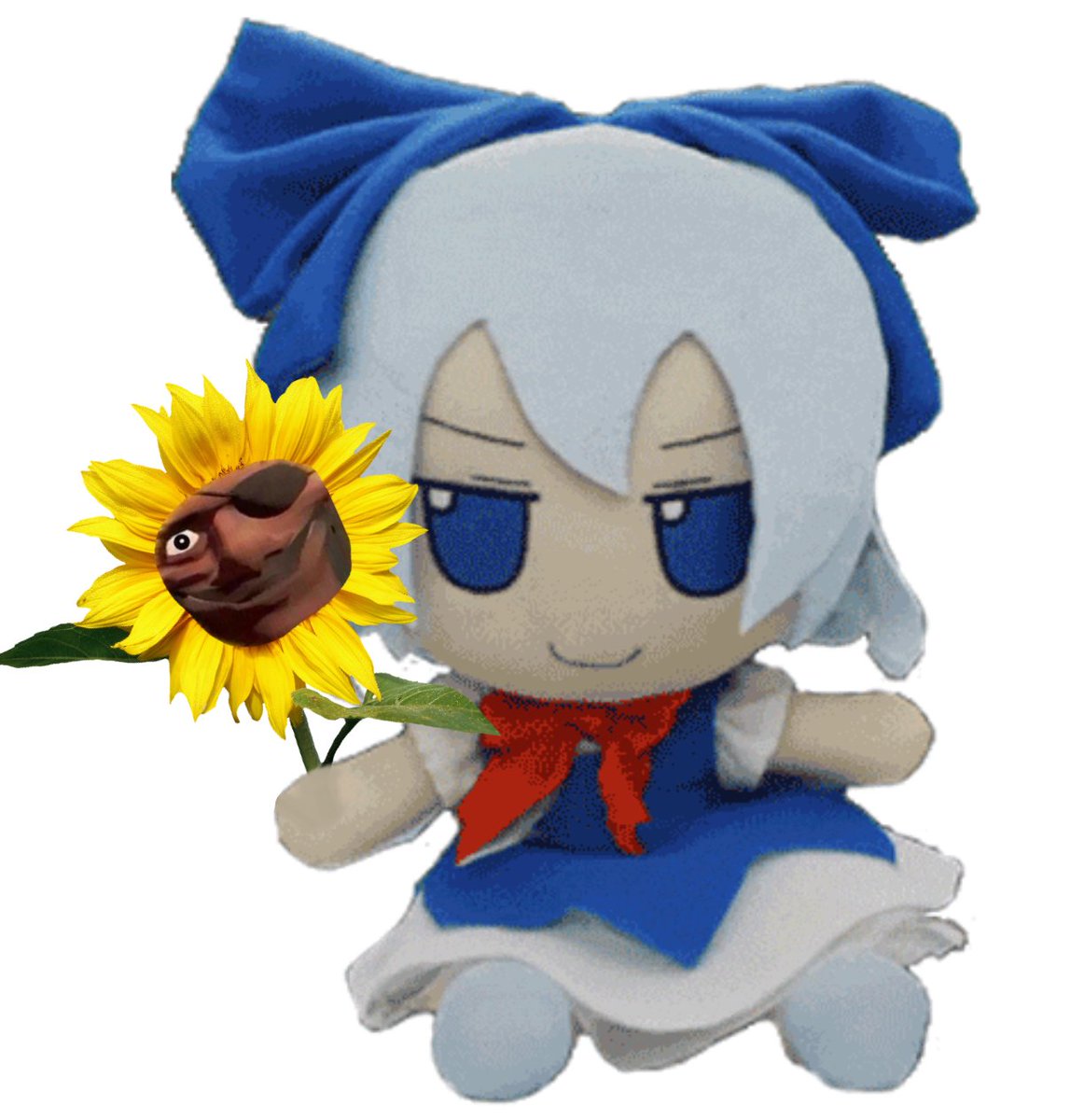 IcexiB's tweet photo. cirno with demoflower because i dont know what to post https://t.co/rkL1IslqSo
