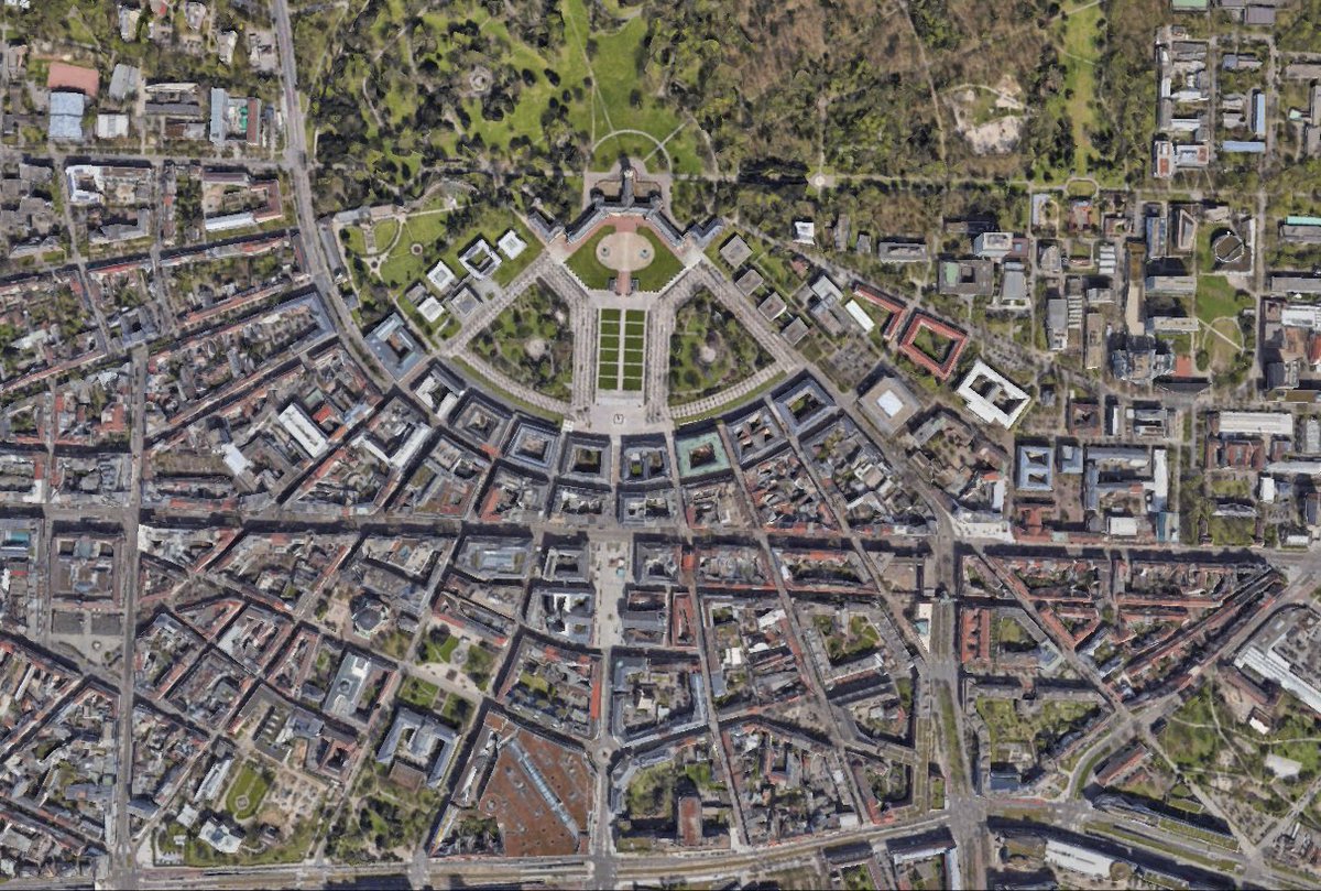 One of the coolest planned cities in the world is Karlsruhe, Germany which was founded In 1715 by Charles III William. The city was planned with the palace tower (top of pic) at the center and 32 streets radiating out so that Charles could see everything happening in the city.