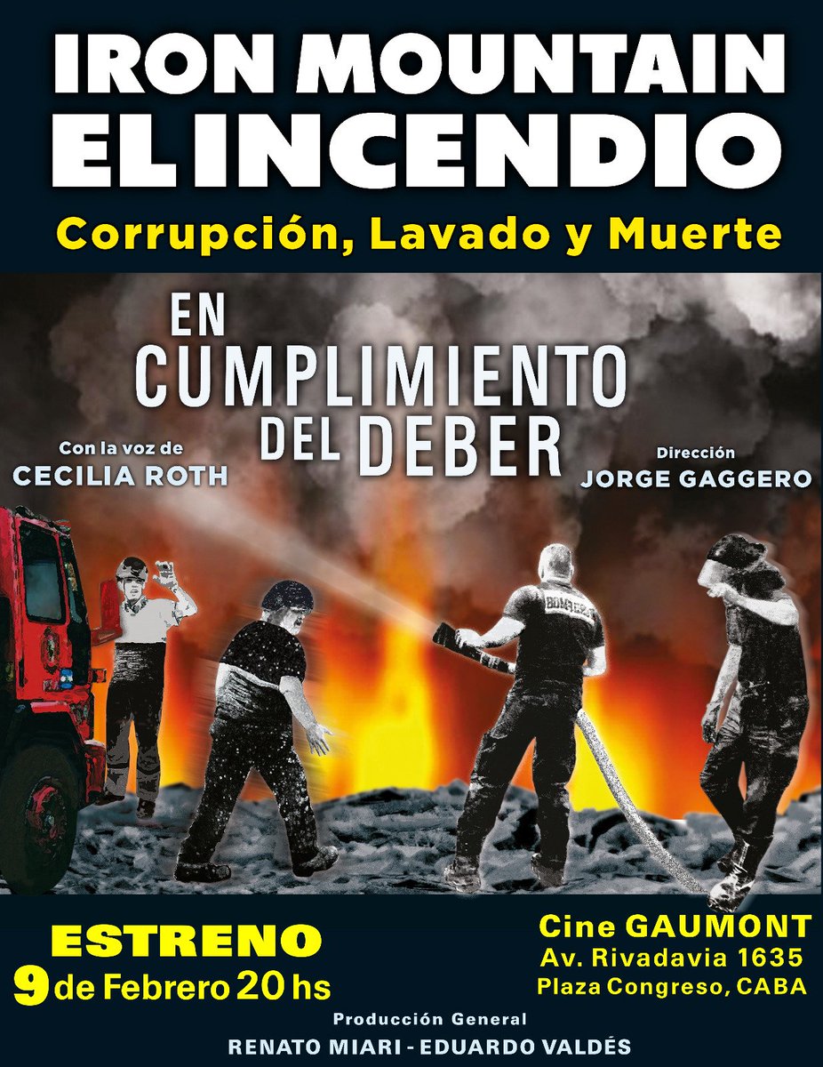 arilijalad's tweet photo. Prendieron fuego un depósito con millones de documentos de empresas vinculadas a lavado de dinero. Entre ellas firmas de los Macri.
Murieron 10 bomberos
Todos siguen impunes

El jueves se estrena este documental (donde participé en la investigación) en el Gaumont

Nos vemos ahí https://t.co/YG9rxfJCBU