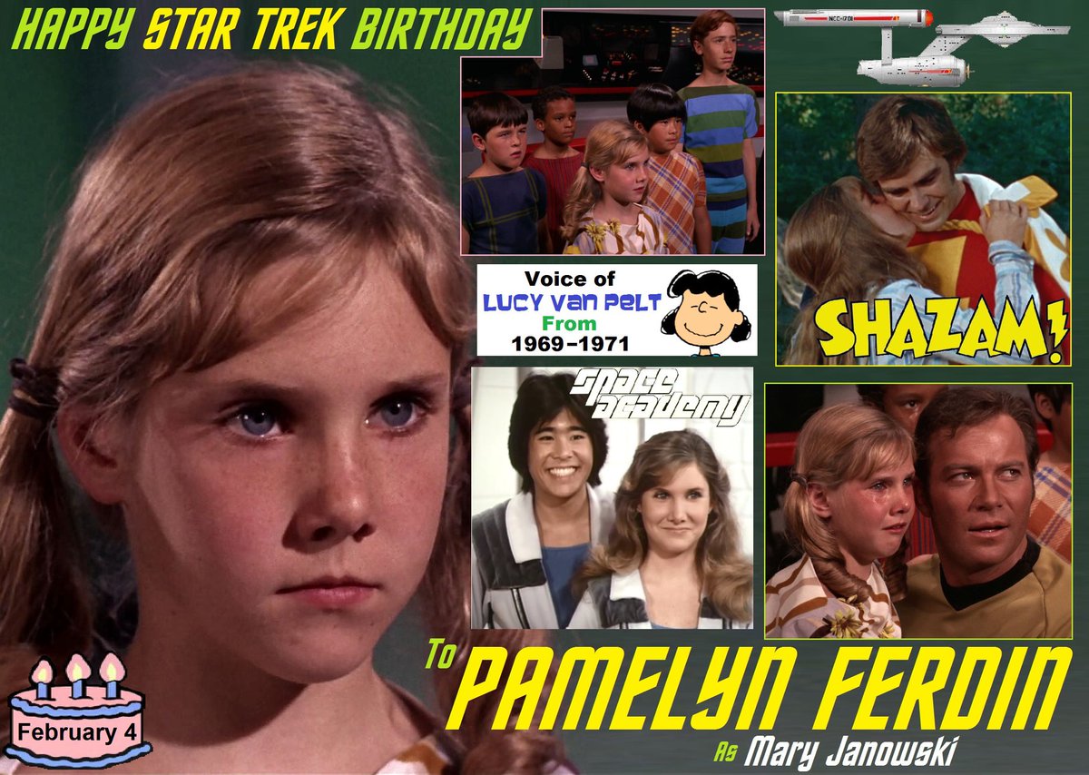 Happy birthday Pamelyn Ferdin, born February 4, 1959.
#pamelynferdin #startrek #peanuts #lucy #thebeguiled #spaceacademy #daughtofthemind #thecatinthehat #sealab2020 #romanholidays #charlottesweb #birthday #february4 #TodayInNerdHistory
More Info
facebook.com/TodayInNerdHis…