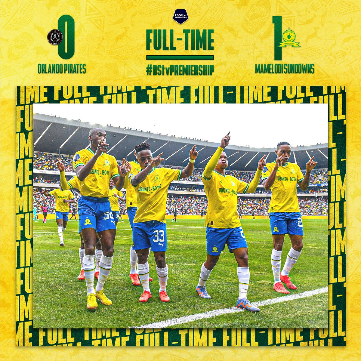 There is 0% chance that we’d have won without our backline. It’s been while since I’ve seen #Sundowns hold their own under serious pressure in game that mattered vs ‘big’ side/rival.This was #DStvprem classic,btw.Drama,hostility got it all! Not prettiest game but enough 2get 3pts