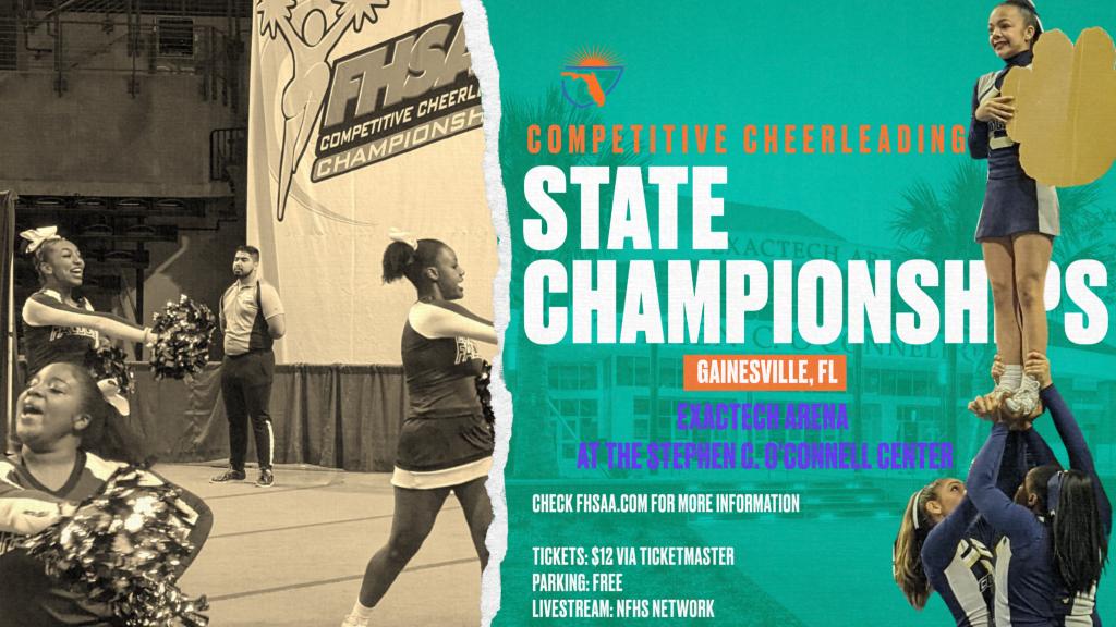 FHSAA's tweet photo. Going on right now! 📣🏆

#StateChampionships  #CompetitiveCheerleading

@NFHSNetwork @GvilleSports https://t.co/3GIJGOVXnY