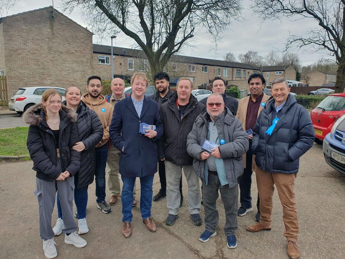 There’s a lot of pleasure to be had when canvassing in support of a good councillor colleague.  Lots of support on the doorsteps for Chris Burbage in Bretton today.